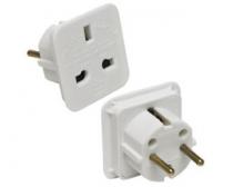 Adapter Euro utikač - UK utičnica bela slika