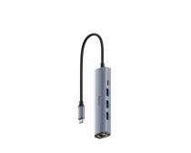 Adapter-konverter Cudy UH605 USB Tip C-3xUSB 3.0+RJ45 slika