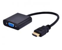 Adapter-konvertor HDMI (M) - VGA (F) crni slika