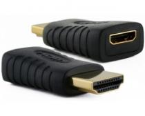 Adapter Mini HDMI (M) - HDMI (F) crni slika