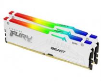 DIMM DDR5 32GB (2x16GB kit) 6000MT/s KF560C36BWE2AK2-32 FURY Beast RGB White EXPO slika