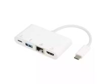 E-Green Adapter USB 3.1 Tip C(M) - HDMI+USB 3.0+Tip C+RJ45(F) slika