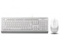 F1010 FSTYLER USB US bela tastatura + USB beli miš slika