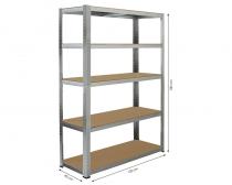 FDR 1820 Metalni regal sa policama slika
