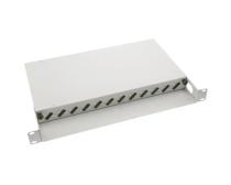 Fiber optički patch panel 19/1U sa 12 duplex slotova za SC duplex/LC quad adaptere slika