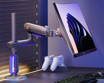 G80 Gaming stoni nosač za monitor mat crni slika