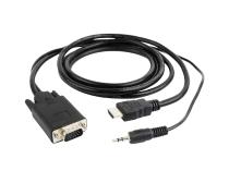 Kabl HDMI-VGA+Audio Gembird A-HDMI-VGA-03-6 1.8m slika
