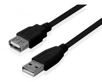 Kabl USB 2.0 A - USB A M/F (produžni) 1.8m crni slika