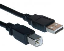 Kabl USB A - USB B M/M 3m crni slika