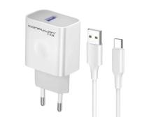 Kućni punjač Konfulon C69C fast 20W + kabal type C slika