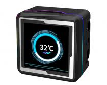 LM240 ARGB CPU LIQUID COOLER WITH ANIMATION DISPLAY - Vodeno hlađenje crno (LM240BK) F slika