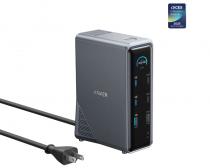 Prime Docking Stanica 160W, 14u1, Dual Display, siva slika