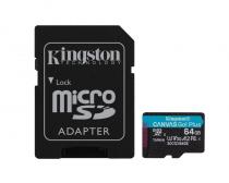 Memorijska kartica U3 V30 microSDXC 64GB Canvas Go Plus 170R A2 + adapter SDCG3/64GB slika