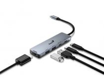 UH-500 5-in-1 USB Hub srebrni slika