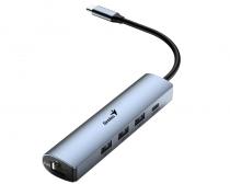 UH-545 5-in-1 USB 3.0 Iron Grey Hub srebrni slika