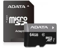 UHS-I MicroSDXC 64GB class 10 + adapter AUSDX64GUICL10-RA1 slika