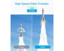 Video kabl HDMI (M) - HDMI (M) 8K 1.8m crni slika