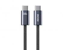 WDC-23 Kabl 3.1 USB tip C M/M 1m za Super brzo punjenje 240W/480Mbps, crni slika