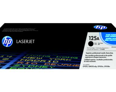 125A Black Original LaserJet Toner Cartridge, CB540A