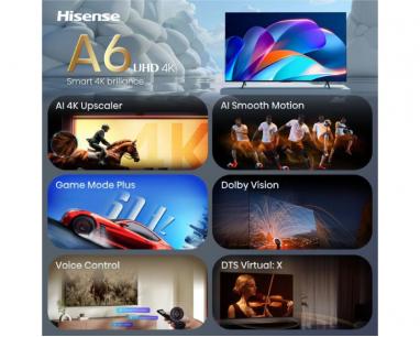 50 inča 50A6S LED 4K UHD Smart TV