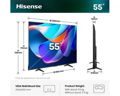 55 inča 55E6ST DLED 4K UHD Smart TV