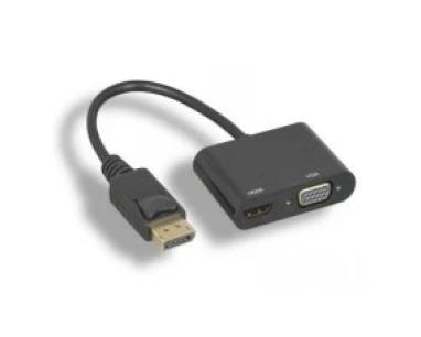 Adapter- Konverter Displayport(M) - HDMI 4K+VGA(F) Linkom slika
