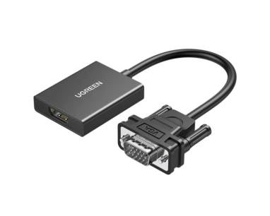 Adapter konverter Ugreen VGA na HDMI + Audio port 1080P/60Hz CM513 slika