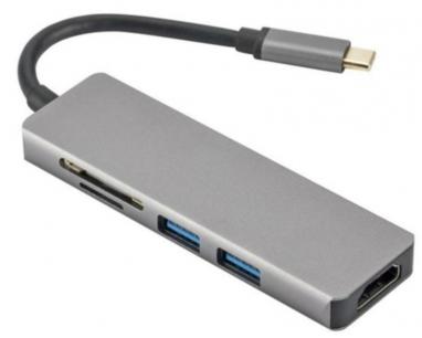 Adapter-konvertor TIP C na HDMI+2xUSB 3.0+SD/Micro SD