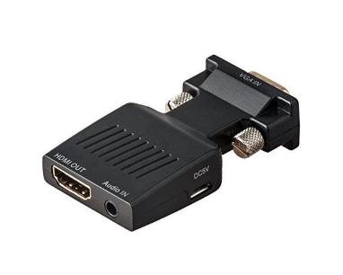 Adapter-konvertor VGA (M) - HDMI (Ž) plug in