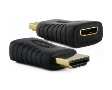 Adapter Mini HDMI (M) - HDMI (F) crni slika