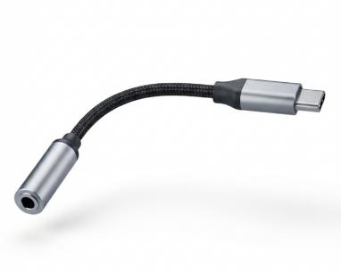 Adapter USB 3.1 tip C (M) - 3.5mm stereo (F) crni