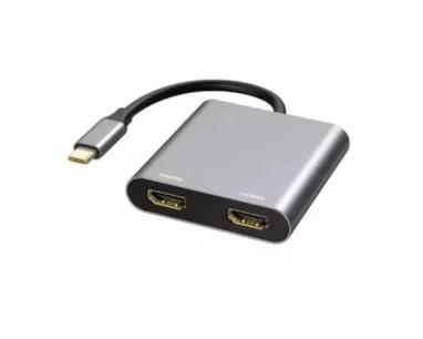 Adapter USB E-GREEN 3.1 tip C (M) - 2 x HDMI slika