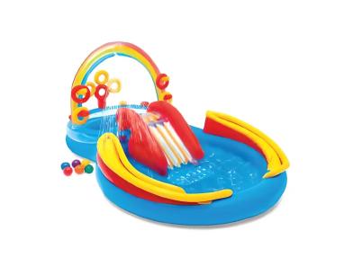 Bazen Intex dečiji Rainbow Ring Play Center 2.97x1.93x1.35m
