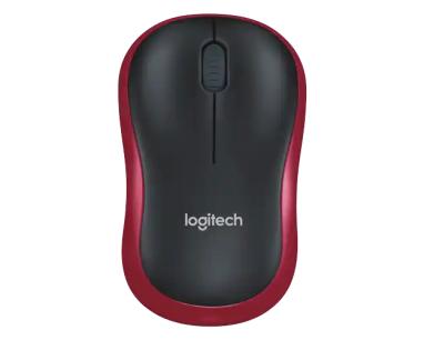 Bežični miš Logitech M185 1000dpi, crveni  optički