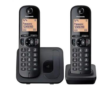 Bežični telefon Panasonic KX-TGC 212 FXB Crni - duo