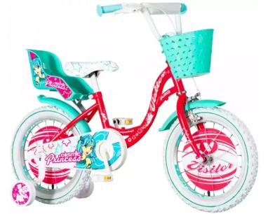 Bicikla COS160 16  PRINCESS roze tirkiz beli