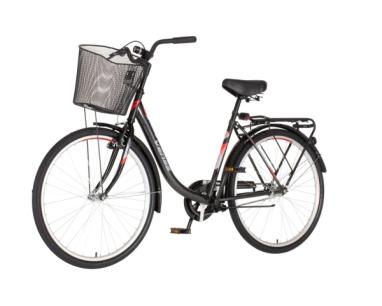 Bicikla Venssini city Venecija 26/V-BRAKE/sa korpom/siva slika