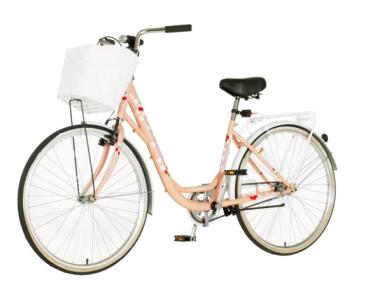 Bicikla Visitor diamante 26/19 V-BRAKE/korpa/bež