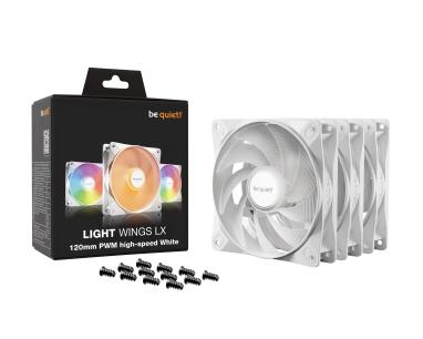 Case Cooler Be quiet Light Wings LX 120mm Triple-Pack White BL125