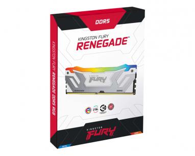 CUDIMM DDR5 24GB 8400MT/s KF584CU40RWA-24 FURY Renegade White RGB XMP