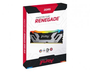 CUDIMM DDR5 48GB (2x24GB kit) 8400MT/s KF584CU40RSAK2-48 FURY Renegade Silver RGB XMP