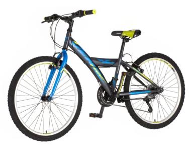 Dečija bicikla Venssini Junior Parma 24/V-brake kontra/18 brzina/plavo siva
