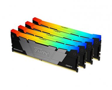 DIMM DDR4 128GB (4x32GB kit) 3200MT/s KF432C16RB2AK4/128 FURY Renegade RGB Black XMP