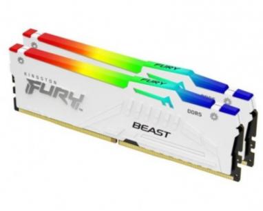 DIMM DDR5 32GB (2x16GB kit) 6000MT/s KF560C36BWE2AK2-32 FURY Beast RGB White EXPO