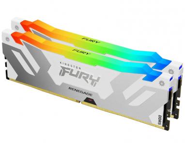 DIMM DDR5 32GB (2x16GB kit) 8000MT/s KF580C38RWAK2-32 FURY Renegade Silver/White RGB XMP