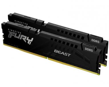 DIMM DDR5 64GB (2x32GB kit) 5600MT/s KF556C36BBE2K2-64 FURY Beast Black EXPO slika