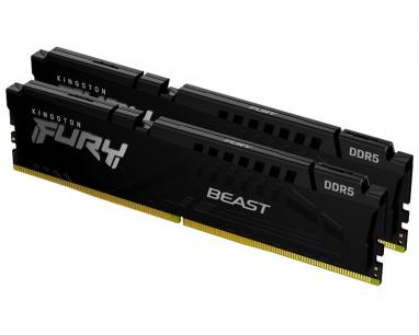 DIMM DDR5 64GB (2x32GB kit) 5600MT/s KF556C36BBEK2-64 Fury Beast Expo slika
