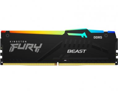 DIMM DDR5 64GB (2x32GB kit) 6000MT/s KF560C36BBE2AK2-64 FURY Beast RGB EXPO slika