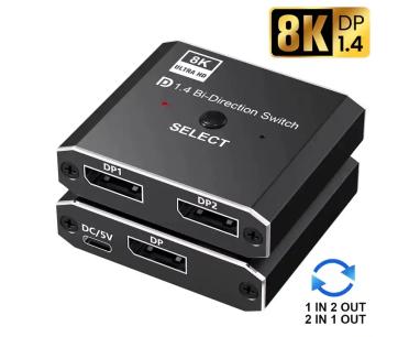 Displayport V1.4 Switch 2/1 KT-DP201 Kettz slika