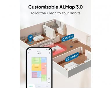 Eufy Omni X10 Pro MopMaster Robot Usisivač sa bazom crni slika